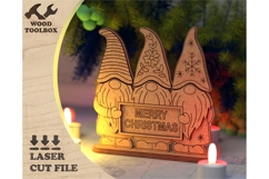 Scandinavian Christmas Gnomes Laser Cut SVG Product Image 1
