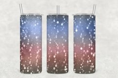 Glowing Glitter Sparkle Tumbler Wrap Sublimation Product Image 1