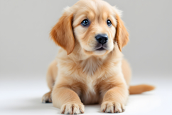 An adorable golden retriever puppy with a transparent BG Product Image 3