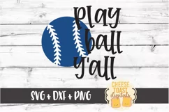 Play Ball Y'all - Baseball SVG PNG DXF Cut Files Product Image 2