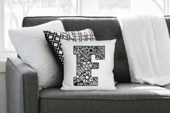 Letter F SVG Cut File|Mandala Monogram Letter F SVG File Product Image 4