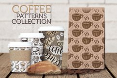 Coffee hand drawm pattern set Product Image 2