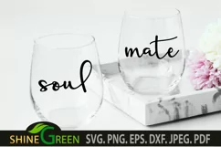 Valentines SVG - Soul Mate Quotes for Couple T-Shirts Product Image 2