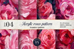 Acrylic floral pattern | Abstract Roses floral pattern Product Image 1