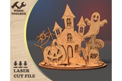 Halloween House - laser cut file. Halloween SVG Product Image 2