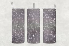 Grey Hearts Sparkle Tumbler Sublimation Product Image 1