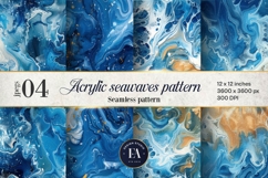 Acrylic Water waves pattern | Abstract Ocean waves pattern Product Image 1