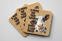 Funny Cow Penny Thoughts Saying Heifer Sublimation Png Product Image 3