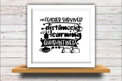 Teacher SVG DXF JPEG Silhouette Cameo Cricut quarantined Product Image 2