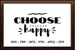 Choose happy SVG cut file Product Image 1