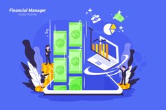 Financial Manager - Vector Illustration Product Image 1