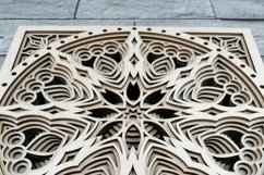 M46 - 3D Layered Mandala SVG, Multilayer Mandala for cutting Product Image 13