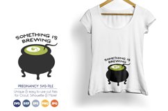 Pregnancy SVG Files - Halloween - Something is Brewing Product Image 1
