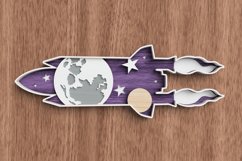 Transportation Laser Cut File - Spaceship Product Image 8
