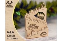 Nativity Advent Calendar Laser Cut File Product Image 1