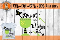 Drink up Witches - Halloween, arrow ,drinking - SVG Cut file Product Image 1