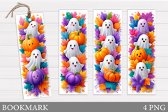 Ghost Bookmark Design. Halloween Bookmark Printable Product Image 1