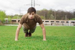 The guy goes in for sports in the open air. Product Image 1