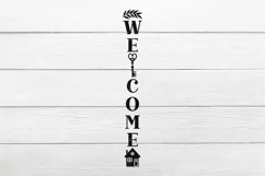 Welcome Porch Sign SVG, Vertical Sign Svg, Front Porch Product Image 2