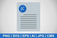 Vector A Grade Icon Product Image 1