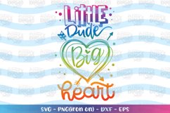 Valentines-little dude big heart svg Product Image 1