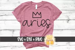Aries - March April Birthday - Zodiac SVG PNG DXF Cut Files Product Image 1