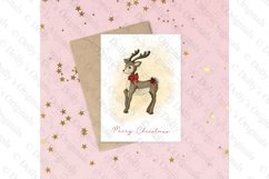 Christmas Reindeer sublimation design PNG Product Image 1