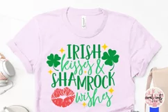 Irish kisses and shamrock wishes - St. Patrick's Day SVG EPS Product Image 3