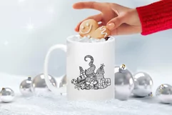 Gnome SVG | Christmas Gnome with Gifts and Christmas Tree Product Image 5