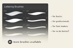 Procreate Lettering Brushes - Free Design of The Week Product Image 6