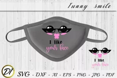 Smile svg. Mask smile svg. Funny smile svg. Baby svg. Product Image 1