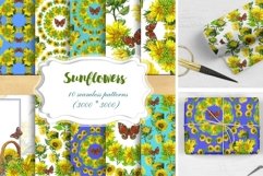 Sunflowers Seamless Patterns Product Image 1