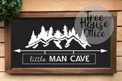 Little Man Cave Boy Room Nursery Decor SVG DXF PNG JPEG Product Image 2
