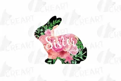 Floral rabbit family, sister, brother,papa and mama bunny Product Image 12