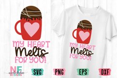 Valentine's Day Cocoa Bomb SVG Cut File Product Image 1