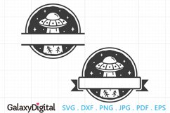 UFO Monogram SVG, UFO SVG Product Image 1