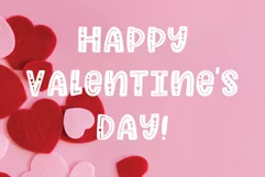 Love Struck, Thick Valentine's Heart Font - Free Font Of The Week Product Image 4