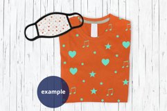 Orange T-shirt & Face Mask Mockup, Full wrap t-shirt mock up Product Image 2