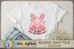 Kiss my cotton tail Svg, Easter Bunny Svg, Easter Svg Product Image 1