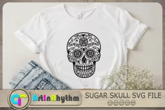 Sugar Skull Svg, Skull Svg, Halloween Svg, Skull Vector Product Image 2