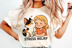 Cute & Funny Cat Clipart, Sublimation PNG. Product Image 2