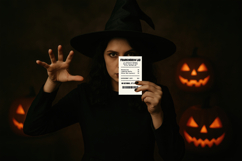 Spooky Halloween Receipt PNG|Funny Printable &amp; Sublimation Product Image 2