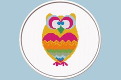 Bright Owl - PDF Cross Stitch Pattern Product Image 1