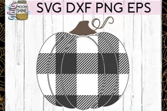 Buffalo Plaid Pumpkin SVG DXF PNG EPS Cutting Files Product Image 2