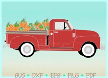 Pumpkin Delivery Truck | Truck With Pumpkins SVG Product Image 2
