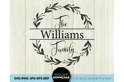 Monogram SVG, Family name SVG, Family svg, Last name svg Product Image 3