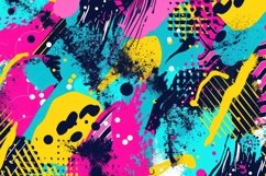 Vibrant Abstract Pop Art Pattern Background Wallpaper Product Image 1