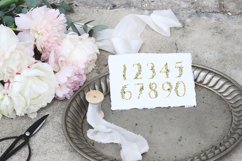 Olive Wedding Botanical Numbers Table modern wedding numbers Product Image 7