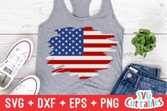 Fourth of July SVG | Patriotic Brush Stroke | Shirt Design Product Image 1