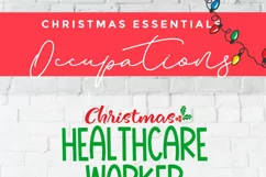 Christmas Healthcare worker svg, a health care worker svg Product Image 4